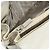 Borsa a mano Gancini in pelle bianca e argento di Salvatore Ferragamo Auth 177310A Bianco - vista 21