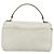 Borsa a mano Gancini in pelle bianca e argento di Salvatore Ferragamo Auth 177310A Bianco - vista 3