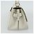 Borsa a mano Gancini in pelle bianca e argento di Salvatore Ferragamo Auth 177310A Bianco - vista 4