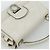 Borsa a mano Gancini in pelle bianca e argento di Salvatore Ferragamo Auth 177310A Bianco - vista 6