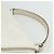 Borsa a mano Gancini in pelle bianca e argento di Salvatore Ferragamo Auth 177310A Bianco - vista 8