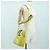 PRADA Bolso de Mano de Cuero 2 en 1 Amarillo Plata Auth 177165SAM - vista 24
