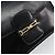 Céline Borsa a Spalla in Pelle Nera e Oro Auth 177801 Nero D'oro - vista 17