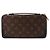Billetera Monogram Macassar Daily Organizer Louis Vuitton Marrón x Negro M60679 Castaño