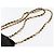 Borsa a Spalla con Catena PRADA in Nylon Nero e Oro Auth bs34842 D'oro - vista 14