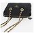 Borsa a Spalla con Catena PRADA in Nylon Nero e Oro Auth bs34842 D'oro - vista 6
