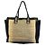 Chloé Borsa tote a doppio manico in tessuto e pelle beige / nera Chloe Multicolore - vista 3
