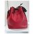 Borsa Louis Vuitton Petite Noe Epi Rosso e Nero - vista 17