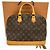 Borsa Louis Vuitton Alma in tela Monogram MM Marrone