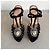 Charlotte Olympia Sandali in velluto con plateau Nero Beige - vista 3