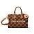 Borsa Louis Vuitton Speedy 30 Bandoulière in Raffia Marrone