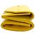 Portefeuille pliable en cuir jaune Balenciaga - vue 3