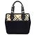 Borsa in nylon Burberry Check da donna Nero Beige