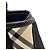 Borsa in nylon Burberry Check da donna Nero Beige - vista 14