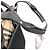 Borsa in nylon Burberry Check da donna Nero Beige - vista 18