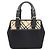 Borsa in nylon Burberry Check da donna Nero Beige - vista 2