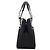 Borsa in nylon Burberry Check da donna Nero Beige - vista 3