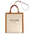 Cabas Céline Borsa Tote Verticale 2-Way Celine Marrone Bianco