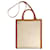 Cabas Céline Borsa Tote Verticale 2-Way Celine Marrone Bianco - vista 2