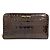 Cartera larga de cuero con relieve Miu Miu Negro