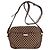 Céline Celine Schultertasche aus Canvas mit Macadam-Muster Braun