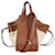 Borsa Hammock 2-Way Loewe Marrone Bianco  - vista 1