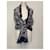 Chaîne d'ancre Hermès Naoussa Mégalo Cotton Scarf White Blue  - view 5