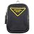 Borsa a tracolla in nylon nero con logo Prada - vista 9