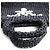Borsa Tote in Crochet Nera Piccola Prada Nero - vista 5