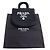 Borsa Tote in Crochet Nera Piccola Prada Nero - vista 7