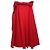 Falda de algodón rojo Carolina Herrera Roja