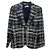 Emporio Armani karierter Blazer schwarz-weiß