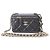 Borsa a tracolla Chanel in agnello nero