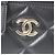 Borsa a tracolla Chanel in agnello nero - vista 7
