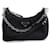 Micro borsa Prada Tessuto borsa a tracolla 2-Way nera Nero