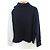 Autre Marque Zanone Woll-Rollkragen-Strickpullover Braun Marineblau - Ansicht 2