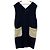 Autre Marque yori Kleid mit V-Ausschnitt Blau Roh Marineblau