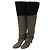 Autre Marque Botas largas de ante GINZA Kanematsu Castaño Negro