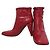 Louis Vuitton Rüschen-Leder-Short-Boots Rot - Ansicht 2