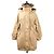 Moncler LAGOPEDE Fox Fur Down Coat Beige