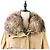 Moncler LAGOPEDE Fox Fur Down Coat Beige - view 5