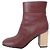 Botines de tacón alto de piel Marni Castaño Burdeos - vista 2