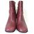 Botines de tacón alto de piel Marni Castaño Burdeos - vista 3