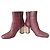 Botines de tacón alto de piel Marni Castaño Burdeos - vista 6