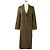 Abrigo largo de lana Theory Luxe SUPER SEEK JEMINA Verde Caqui