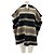 Isabel Marant Poncho de lana a rayas Castaño