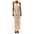 Autre Marque Maxikleid aus Häkeloptik in Creme - Größe XS - Ansicht 3