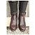 Botas Paraboot Lycia de cuero y shearling Marrón oscuro - vista 4