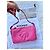 Palm Angels Borsa a tracolla rosa in nylon con palma - vista 13