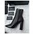 Stivaletti in pelle Saint Laurent con borchie Nero - vista 5
